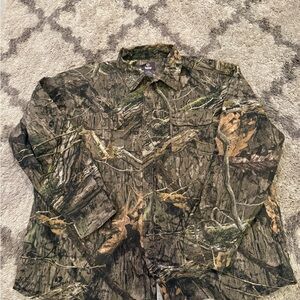 Camouflage Button-Up Shirt